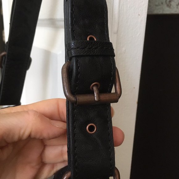 NWT BCBG MAX AZRIA hobo black leather bag - Picture 9 of 13